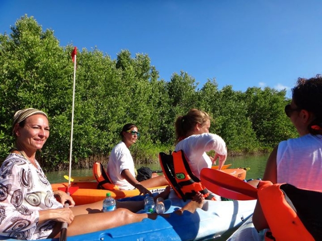 kayak en manglaternera